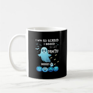 Booed Pants Halloween Ghost Blue Pumpkins Coffee Mug
