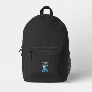 Booed Pants Halloween Ghost Blue Pumpkins Printed Backpack