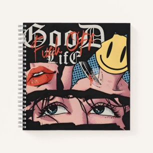 Boof Puddle Life Pop Art Portrait Notebook