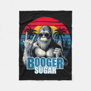 Booger Sugar Sasquatch Funny Gorilla Bigfoot  Fleece Blanket