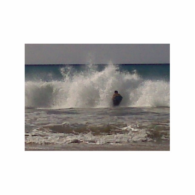 Boogie Boarding Mauna Kea Standing Photo Sculpture (Front)