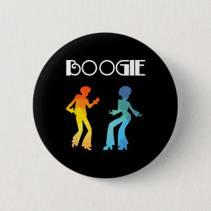 Boogie Dance Music Lover Funk Soul Grooves Tee 6 Cm Round Badge