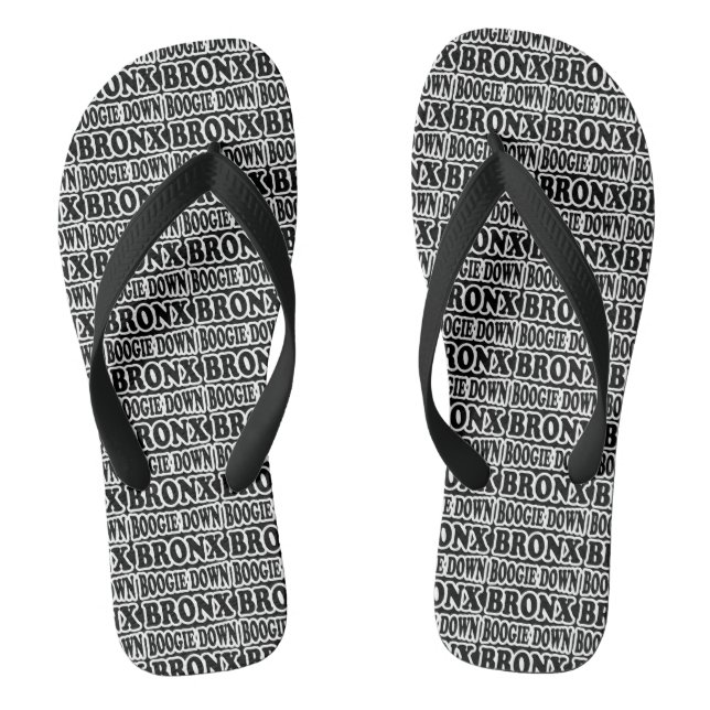 Boogie Down Bronx, NYC Flip Flops (Footbed)