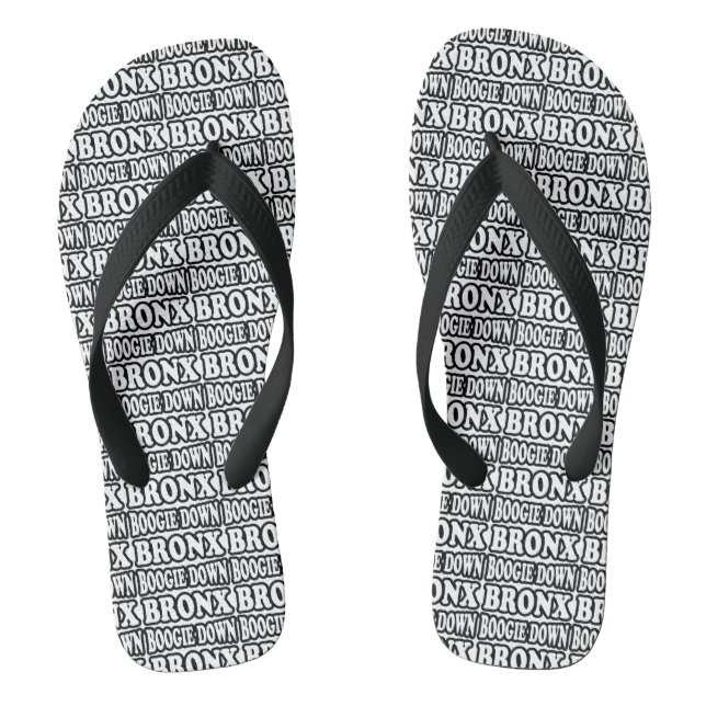 Boogie Down Bronx, NYC Flip Flops (Footbed)