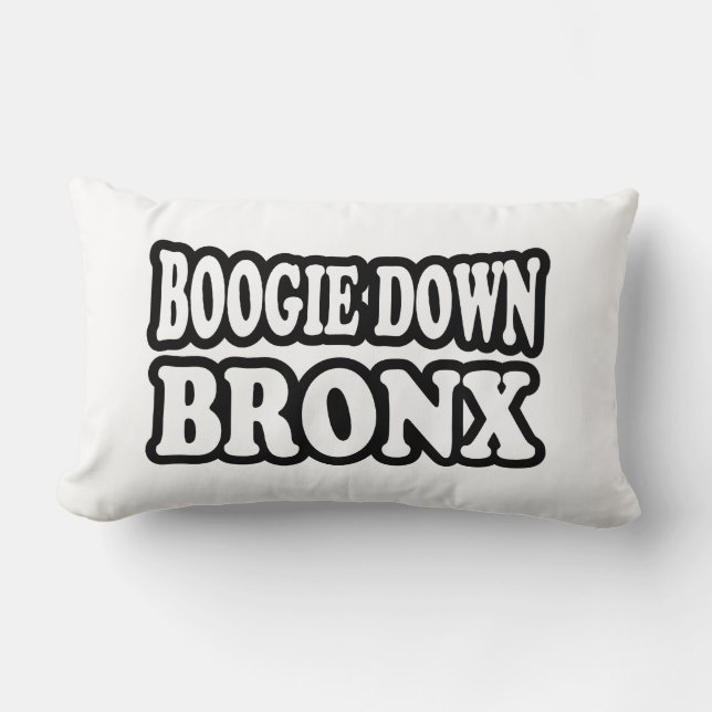 Boogie Down Bronx, NYC Lumbar Cushion (Front)