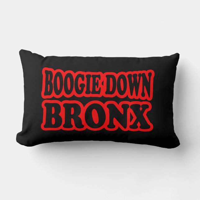 Boogie Down Bronx, NYC Lumbar Cushion (Front)