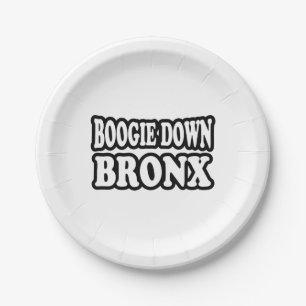 Boogie Down Bronx, NYC Paper Plate