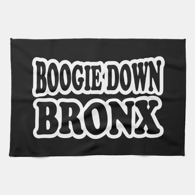 Boogie Down Bronx, NYC Tea Towel (Horizontal)