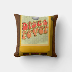Boogie Down Disco Fever Seventies Illustration Cushion