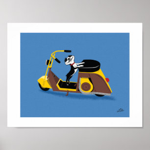 Boogie on Cushman Poster