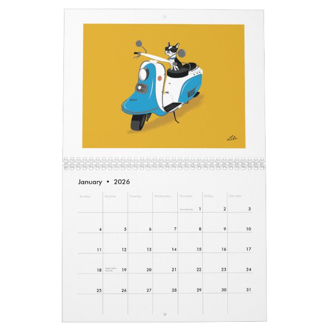 Boogie On Scooters 2015 Calendar *reprinted* (Jan 2026)