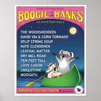 Boogie on the Banks 2014 poster