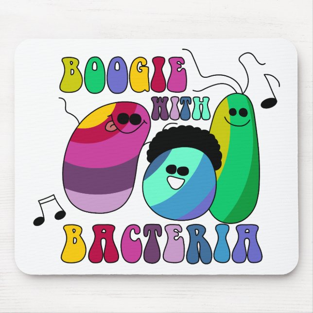 Boogie with Bacteria Mouse Mat (Front)