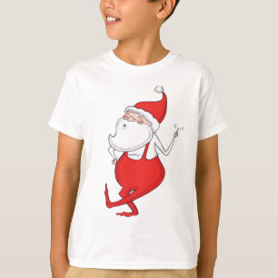 Boogie Woogie Dancing Santa Claus Holiday T-shirt 
