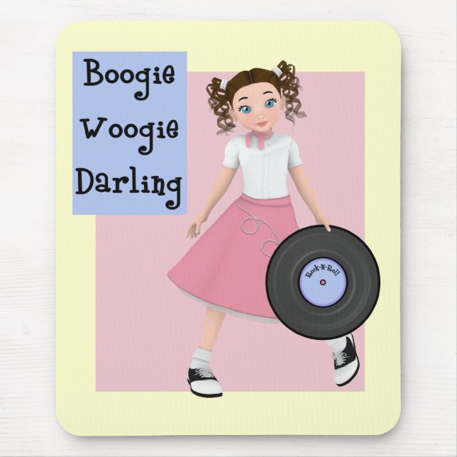 Boogie Woogie Darling Mousepad (Front)