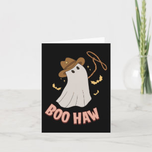 BooHaw Ghost Halloween Cowboy Cowgirl Costume Ret Card