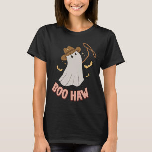 BooHaw  Ghost Halloween Cowboy Cowgirl Costume Ret T-Shirt
