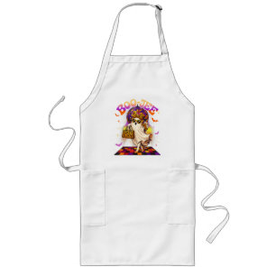 Boojee Ghost Halloween Boo JEE Disco Long Apron
