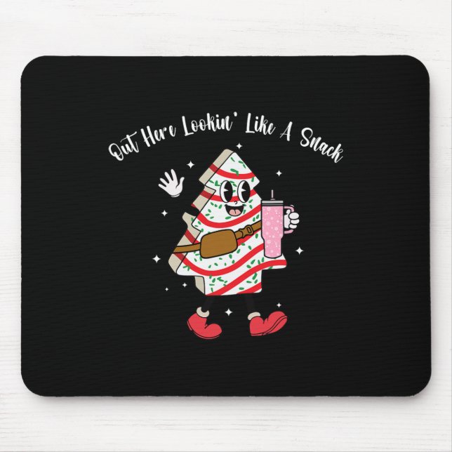 Boojee Out Here Lookin Like A Snack Fun Christmas  Mouse Mat (Front)