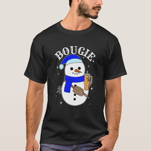 Boojee Snowman Bougie Snowman Belt Bag Boojee Xmas T-Shirt (Front)