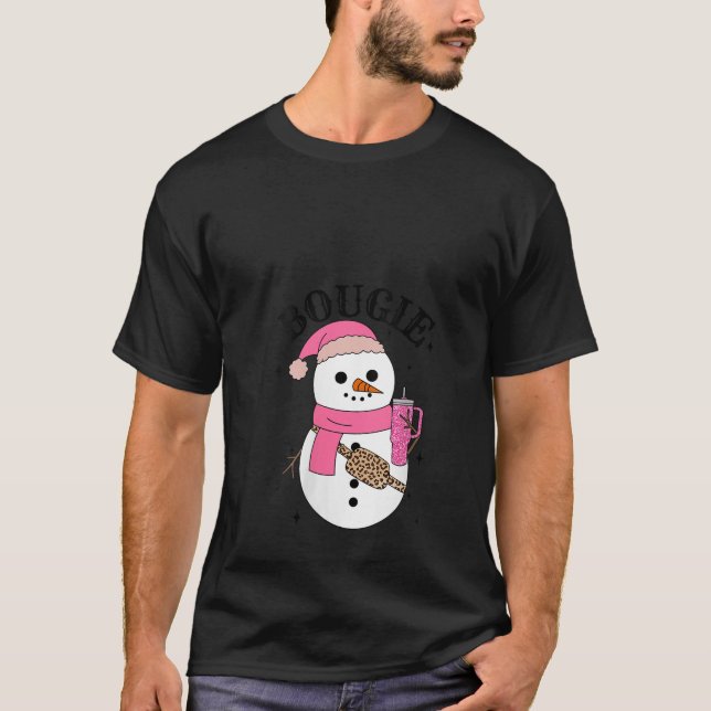 Boojee Snowman Bougie Snowman Belt Bag Boojee Xmas T-Shirt (Front)