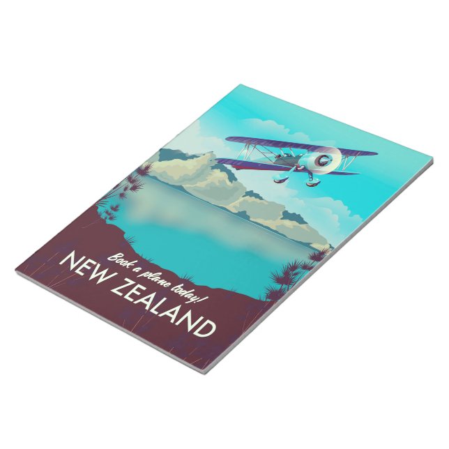 Book a Plane Today! New Zealand Notepad (Angled)