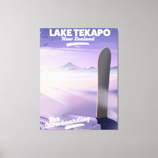 book a trip today lake Tekapo New Zealand Canvas Print