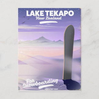 book a trip today lake Tekapo New Zealand Postcard