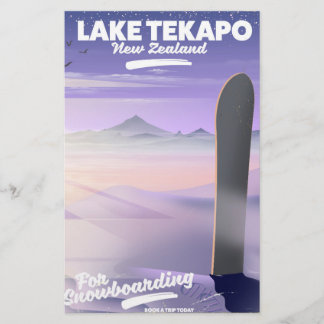 book a trip today lake Tekapo New Zealand Stationery