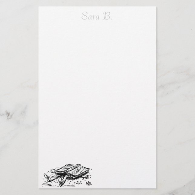 Book accident stationery personalised (Front)