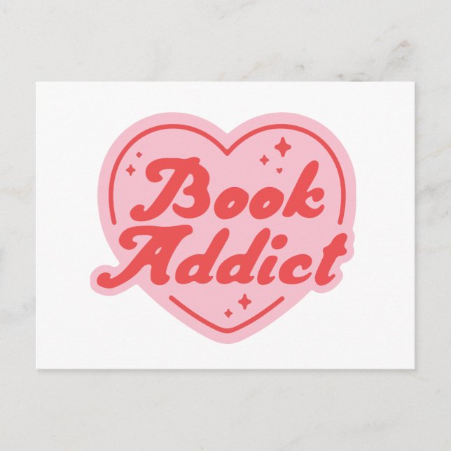 Book addict postcard (Front)