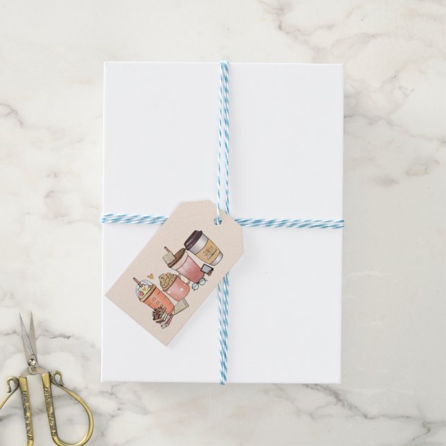 Book and Coffee Lover Gift Tags (With Twine)