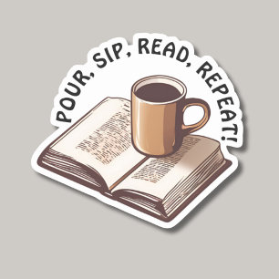 Book and Coffee Lover Waterproof 