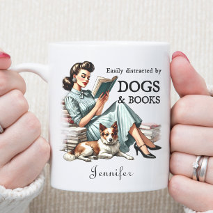 Book and Dog Lover Mug