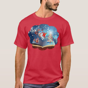 Book and fairy Christmas reading reader T-Shirt