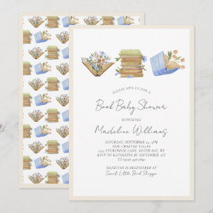 Book Baby Shower  Invitation