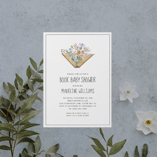 Book Baby Shower  Invitation