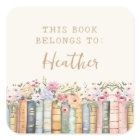 Book Belongs To Sticker