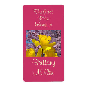 Book Belongs to Your Name Child Book Tags Labels
