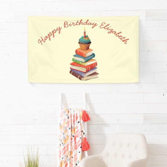 Book Birthday Party Kids Reading Banner (Insitu)