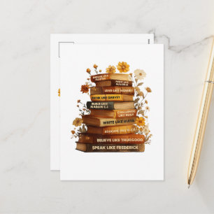 Book Black History Month Holiday Postcard