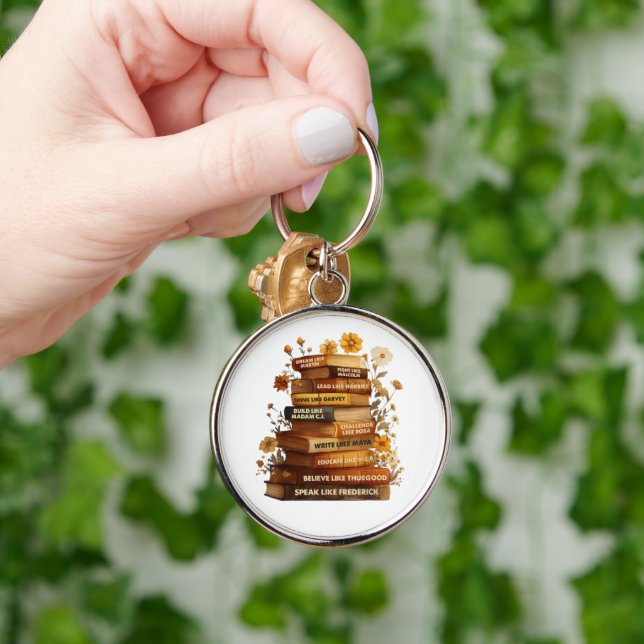 Book Black History Month Key Ring (Hand)