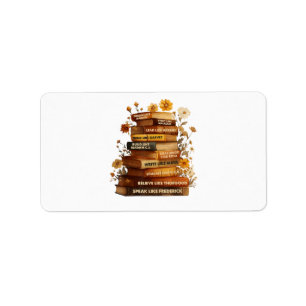 Book Black History Month Label