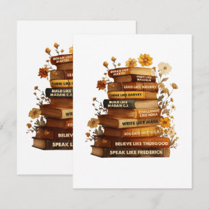 Book Black History Month Thank You Card