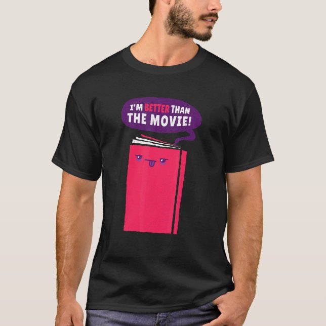 Book Book Adaptation Television Movies Cinema Read T-Shirt (Front)