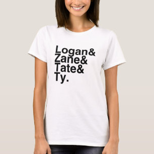 Book Boyfriend- Logan, Zane, Tate, Ty T-Shirt