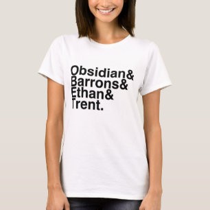 Book Boyfriend- Obsidian, Barrons, Ethan, Trent T-Shirt