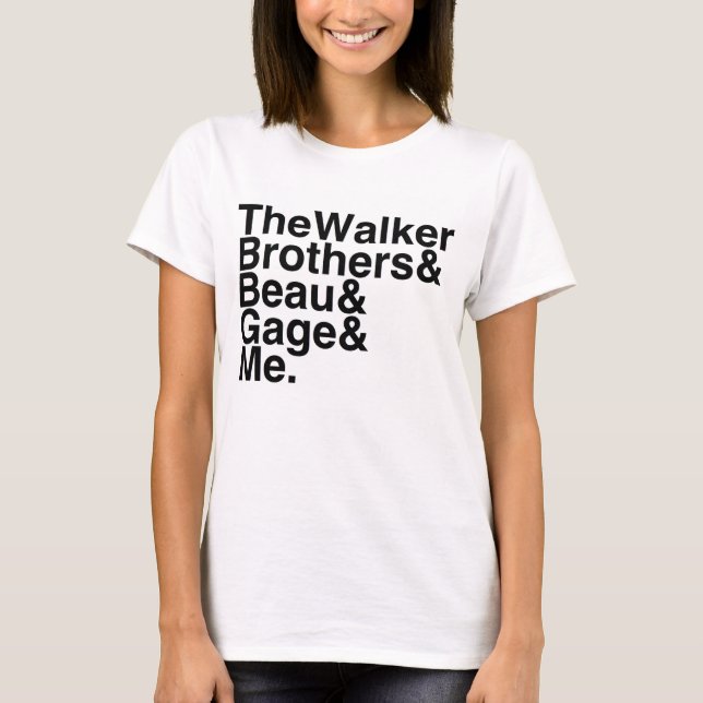 Book Boyfriend- The Walker Brothers, Beau, T-Shirt (Front)