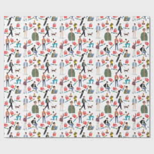 Book Boyfriend Wrapping Paper