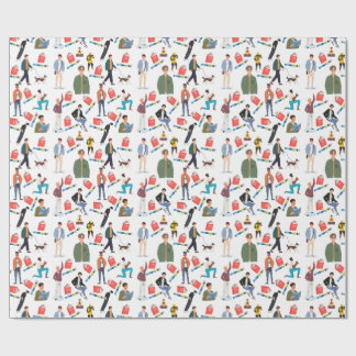 Book Boyfriend Wrapping Paper